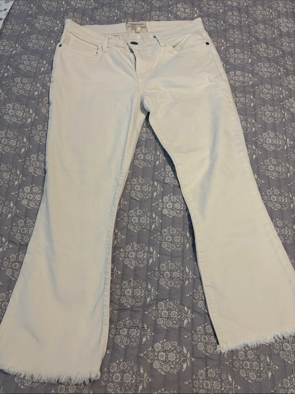 Current/Elliott White Denim Jeans